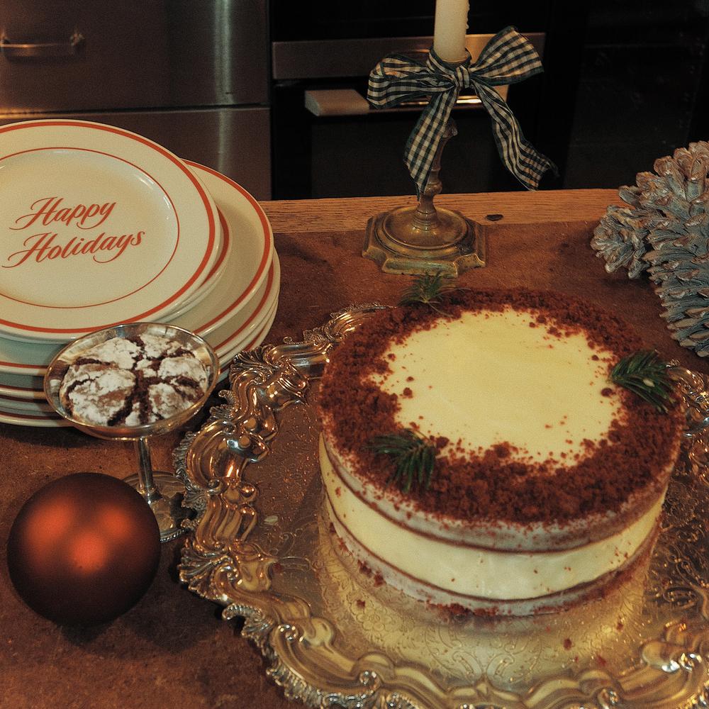 Red Christmas velvet