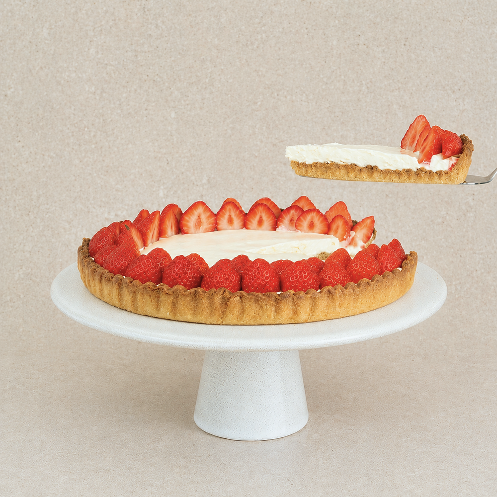 Zomertaart met verse aardbeiden